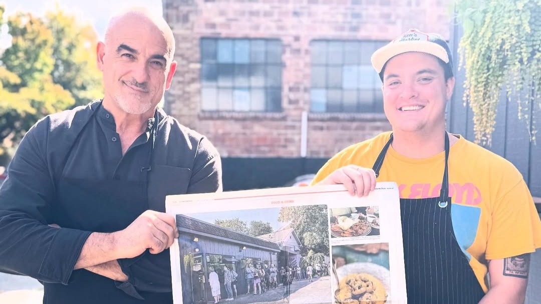 Luca Sacchetti and Chef Kirin Chun together — two passions, one bottega